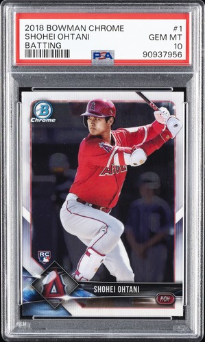 2018 BOWMAN CHROME #1 SHOHEI OHTANI ROOKIE RC PSA 10